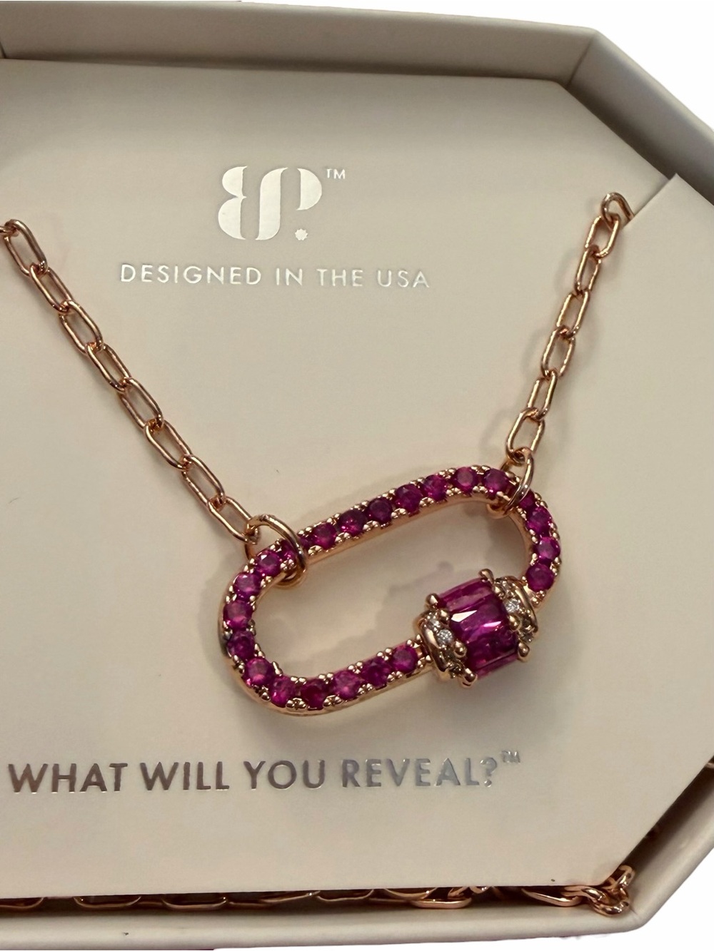 Bomb Party Necklace Birthday 2024 July Lab Created Ruby Carabiner Lock‎ Pendant